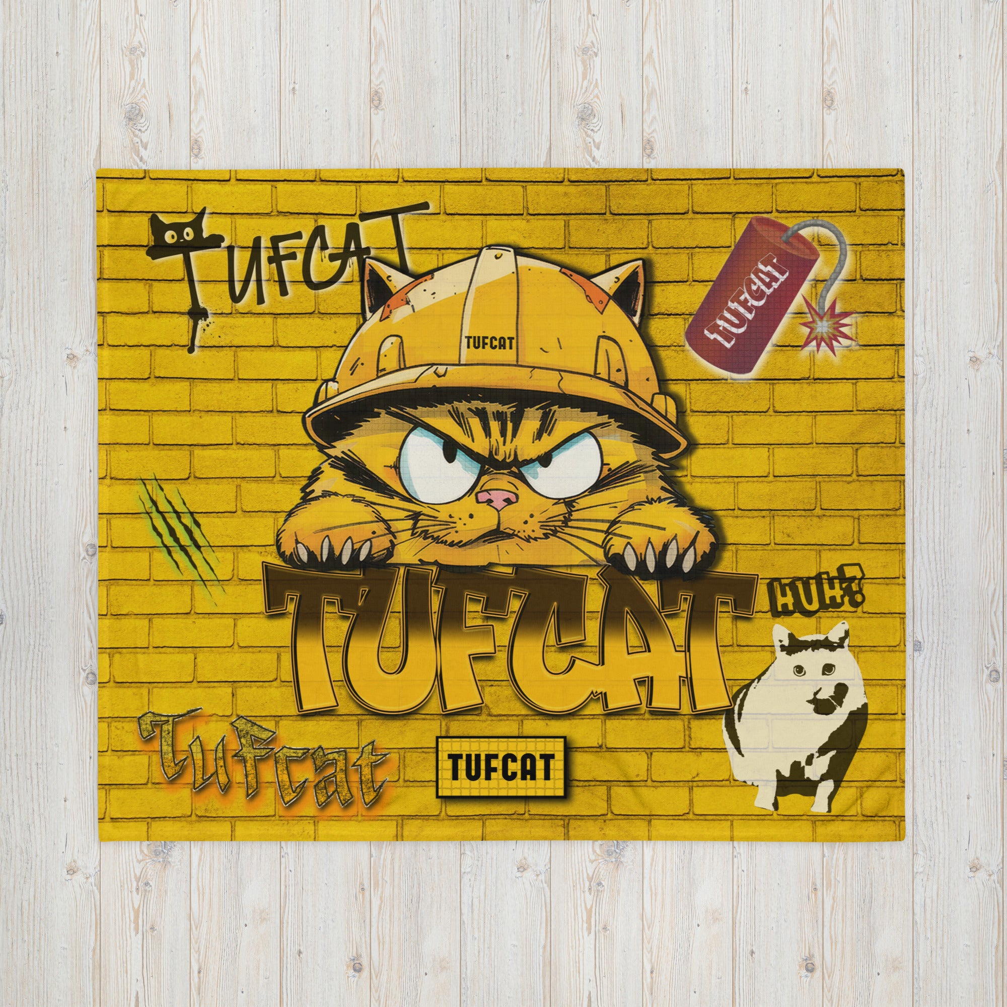 Graffiti Wall Throw Blanket