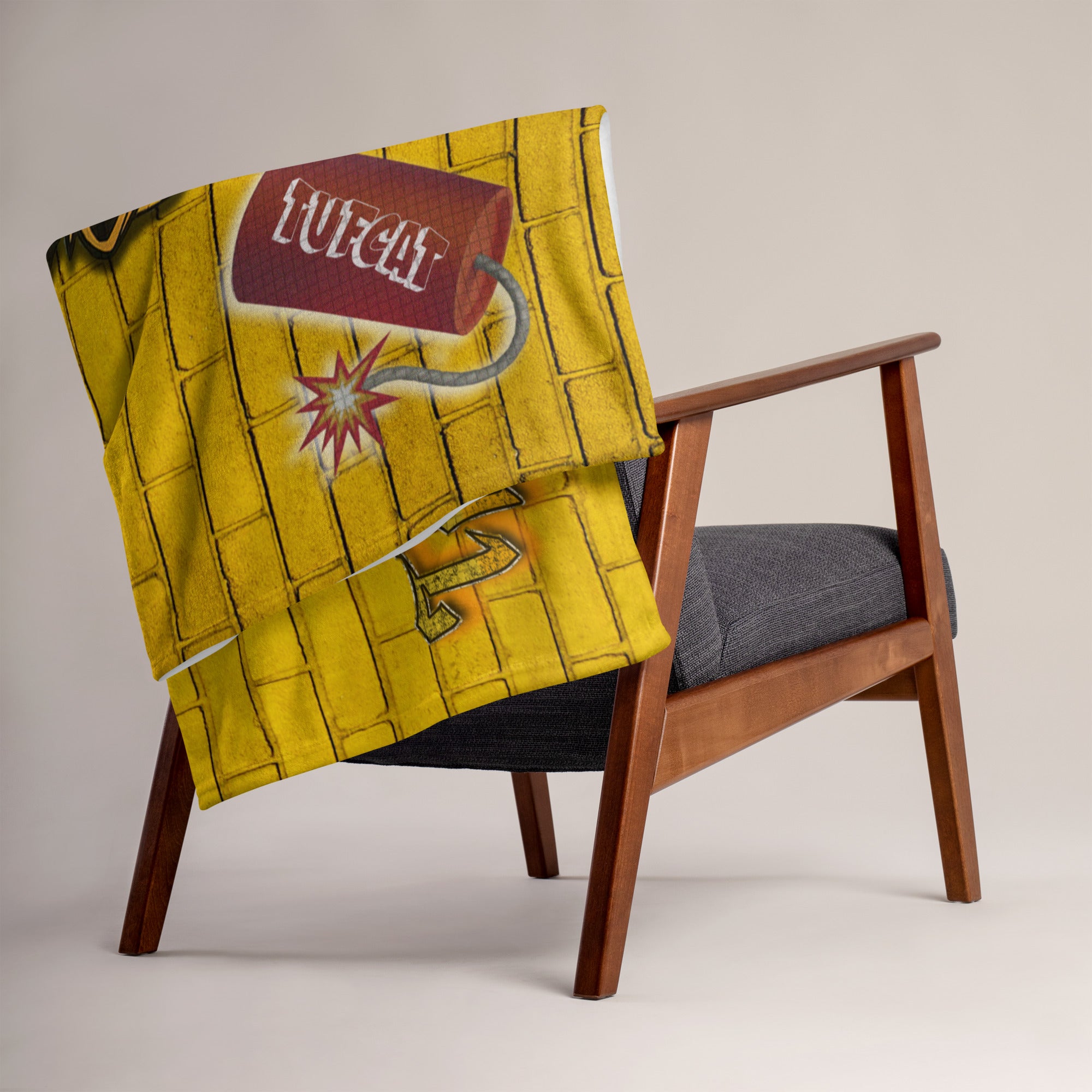 Graffiti Wall Throw Blanket